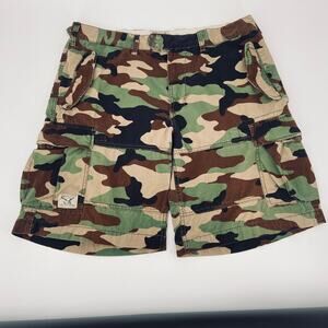 Camo Cargo Men’s Shorts - Classic Woodland Print